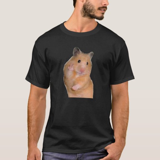 Peace Hamster Meme T-shirt (Voorkant)