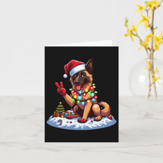 Peace Hand Belgische Mechelse Kerstverlichting Vro Kaart (Gele Bloem)