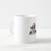 Peace Hand Engelse Springer Spaniel Kersthond Koffiemok (Voorkant links)