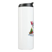 Peace Hand Engelse Springer Spaniel Kersthond Thermosbeker (Gedraaid links)