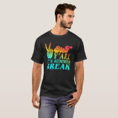 Peace Hand Language Out Y all Its Summer Break Tie T-shirt (Voorkant volledig)