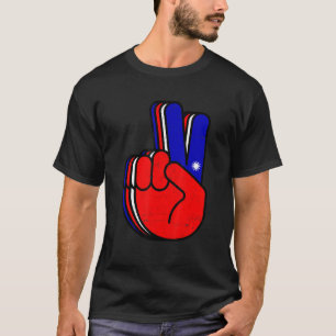 Peace Hand Love Taiwanese Mannen Vrouwen T-shirt