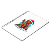 Peace Hand Rhodesian Ridgeback Kerstverlichting WO Notitieboek (Linkerzijde)