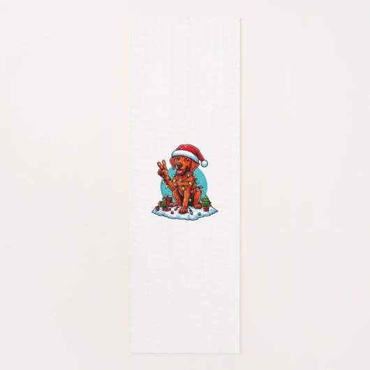 Peace Hand Rhodesian Ridgeback Kerstverlichting WO Yogamat (Voorkant)