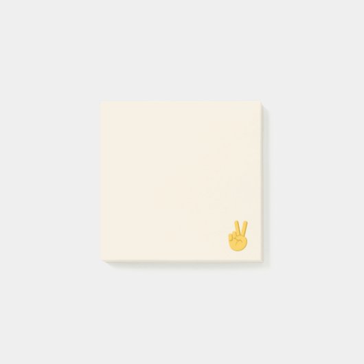 Peace Hand Sign Emoji Post-it® Notes (Voorkant)