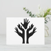 PEACE HANDELT UNITY MOTIVATIE ICON LOGO SYMBOL (Staand voorkant)