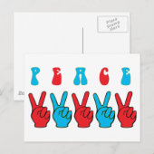 Peace Hands Briefkaart (Voorkant / Achterkant)