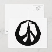 Peace Hands Briefkaart (Voorkant / Achterkant)