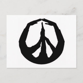 Peace Hands Briefkaart