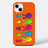 Peace Hands iPhone Hoesje (Achterkant)