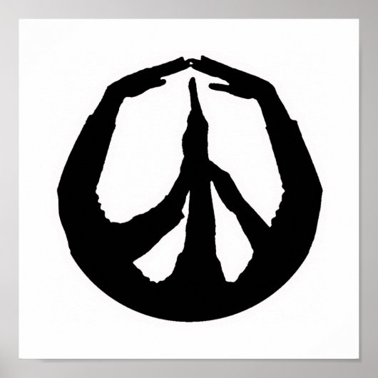 Peace Hands Poster (Voorkant)