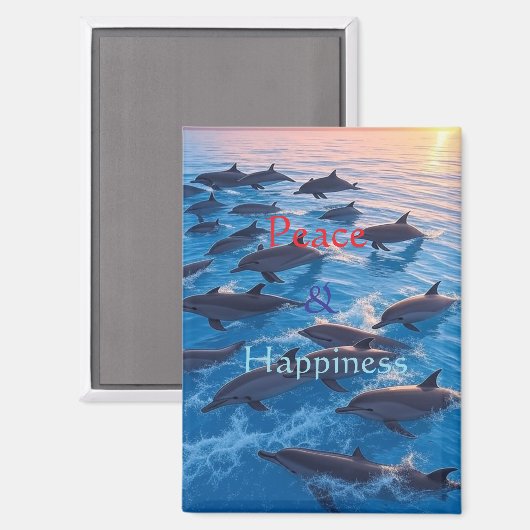 Peace & Happiness Magnet (Voorkant / Achterkant)