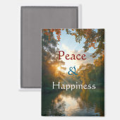Peace & Happiness Magnet (Voorkant / Achterkant)
