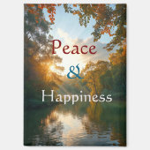 Peace & Happiness  Magnet (Voorkant)