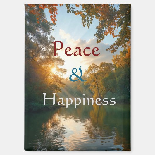 Peace & Happiness Magnet (Voorkant)