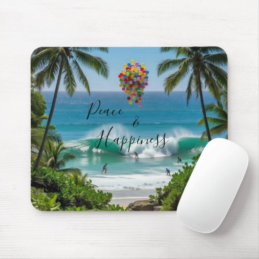 Peace & Happiness Mousepad Muismat (Met muis)