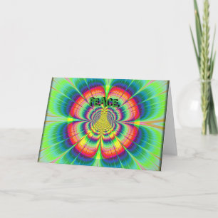 Peace Happy Birthday-kaart Kaart