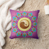 Peace & Harmony duikt met psychedelische mandala Kussen (Deken)