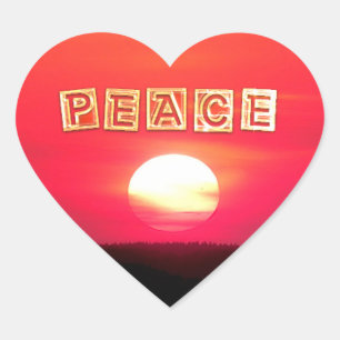 Peace Hart Sticker