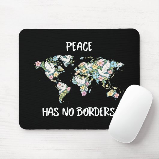 Peace Has No Borders Muismat (Met muis)
