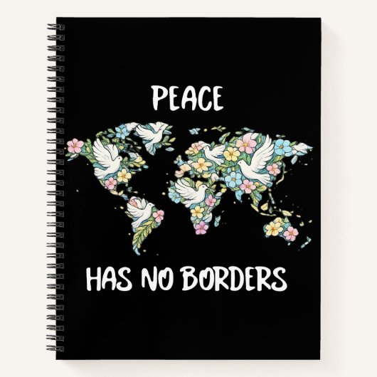 Peace Has No Borders Notitieboek (Voorkant)