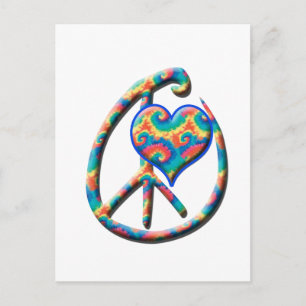 Peace Heart Briefkaart