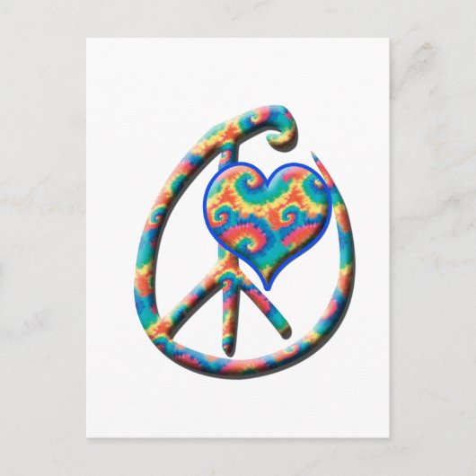 Peace Heart Briefkaart (Voorkant)