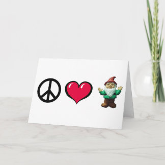 Peace Heart Gnome van FreeWitch Wenskaart Kaart