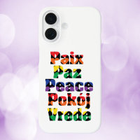 Peace Heart Pattern Rainbow