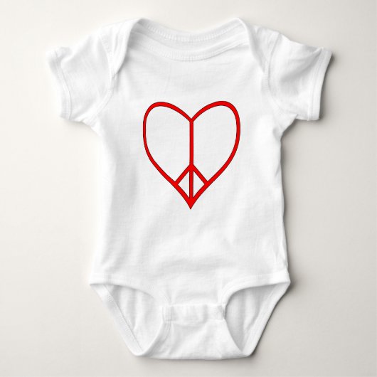 Peace Heart Romper (Voorkant)