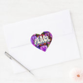 Peace Heart Sticker (Envelop)