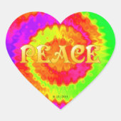 Peace Heart Stickers (Voorkant)
