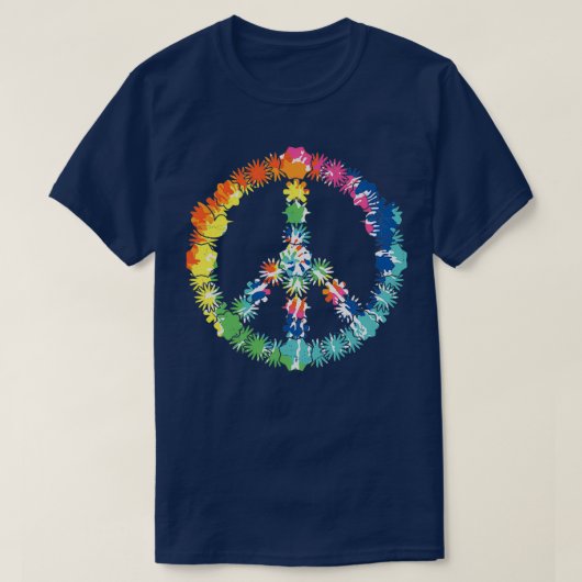 Peace Hippie Boho Chick T-shirt (Design voorkant)