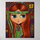 Peace Hippie Doll Poster (Voorkant)