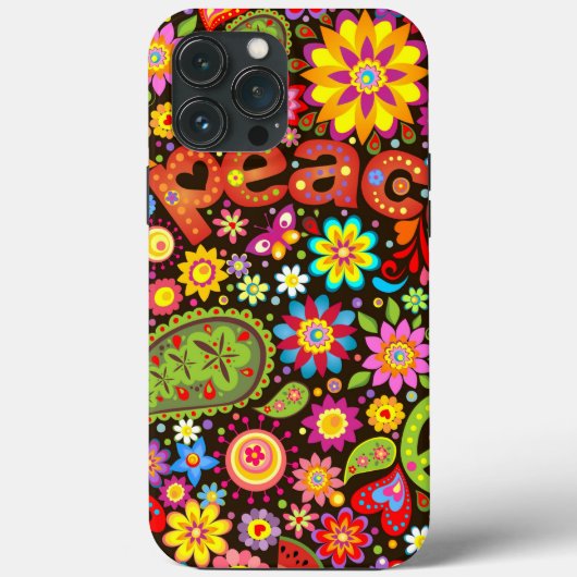 Peace Hippie iPhone | 60s Hippie iPhone Case-Mate Case (Achterkant)