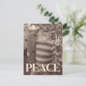 Peace Hippie-Schaats Briefkaart (Staand voorkant)