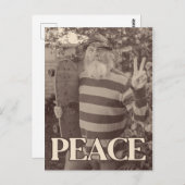 Peace Hippie-Schaats Briefkaart (Voorkant / Achterkant)