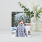 Peace Holiday-foto Eenvoudige kerstkaart Feestdagenkaart (Staand voorkant)