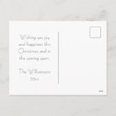 Peace Holiday-foto Eenvoudige kerstkaart Feestdagenkaart (Achterkant)