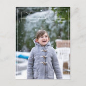 Peace Holiday-foto Eenvoudige kerstkaart Feestdagenkaart (Voorkant)