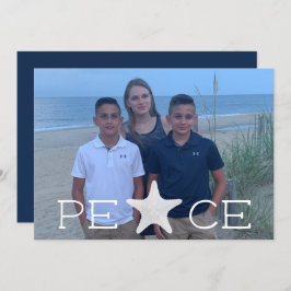Peace Holiday Foto Kerst Kaart