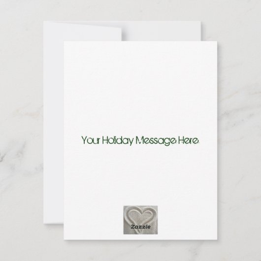 Peace Holiday-fotokaart Feestdagenkaart (Achterkant)