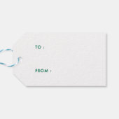 Peace Holiday Gift Label Cadeaulabel (Achterkant Horizontaal)