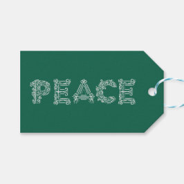 Peace Holiday Gift Label Cadeaulabel