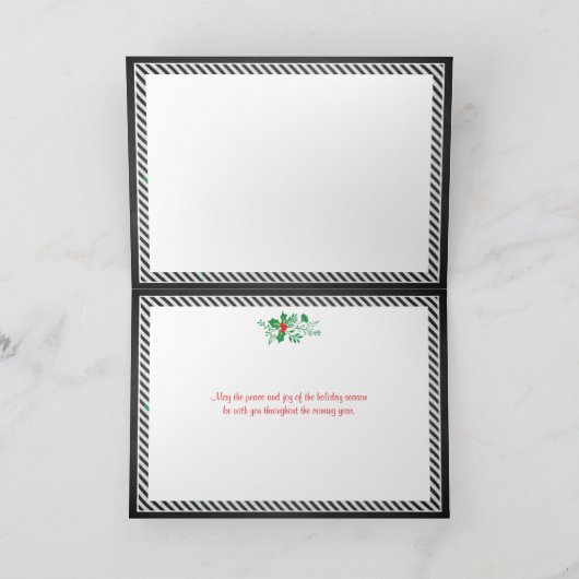 Peace Holiday Kaart | Faux-alkboard (Binnen)