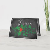 Peace Holiday Kaart | Faux-alkboard (Voorkant)
