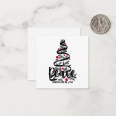 Peace Holiday-kaart Notitiekaartje (Voorkant / Achterkant in situ)