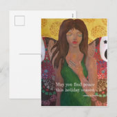 Peace Holiday Painting Feestdagenkaart (Voorkant / Achterkant)