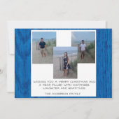 Peace Holiday Photo Collage Christmas Kaart (Achterkant)