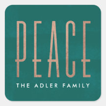 Peace Holiday Sticker